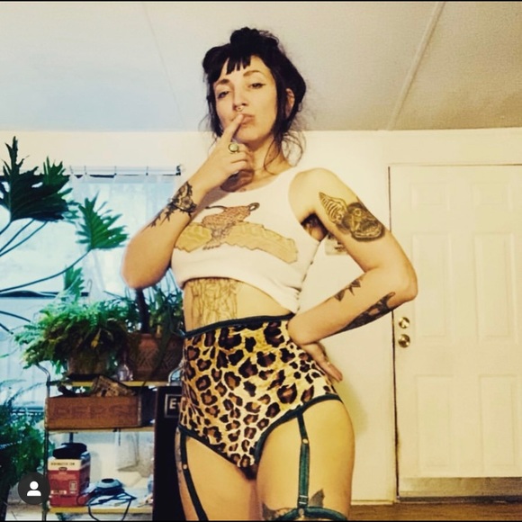 Solstice Intimates Velvet Kitty Harness Underwear - Picture 4 of 4